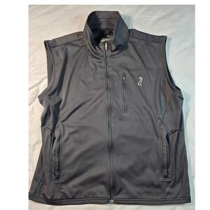 Zero Restriction Golf Vest Mens XL Black Full Zip Performance Athletic Softshell